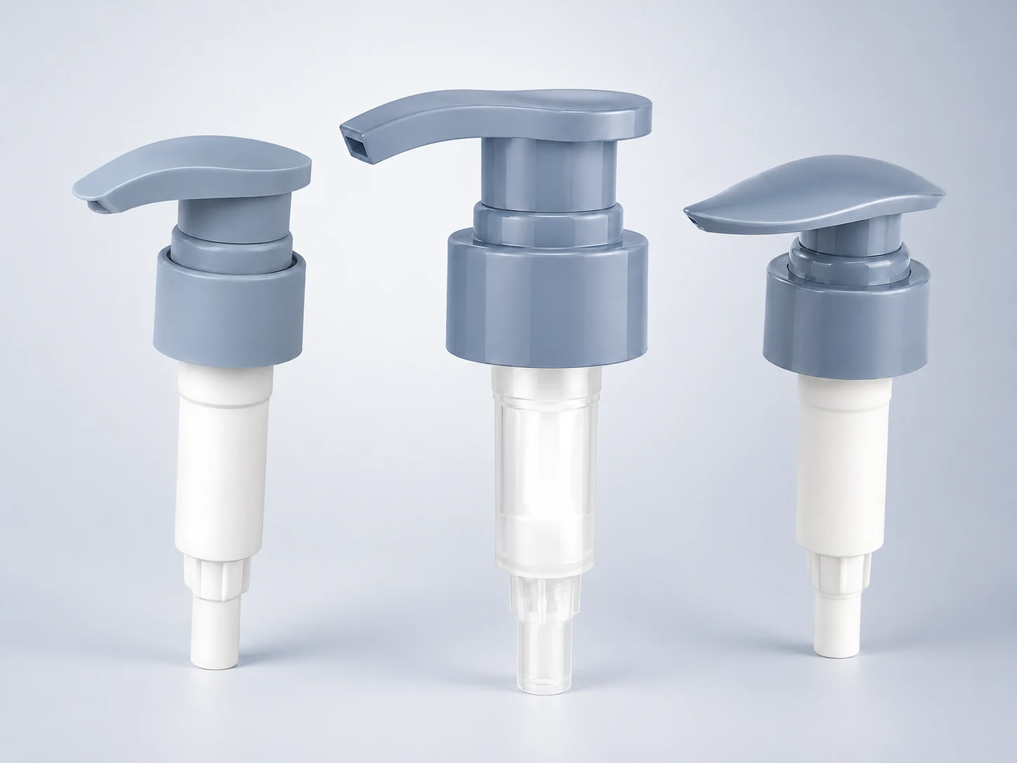 Lotion pump for cosmetic packaging